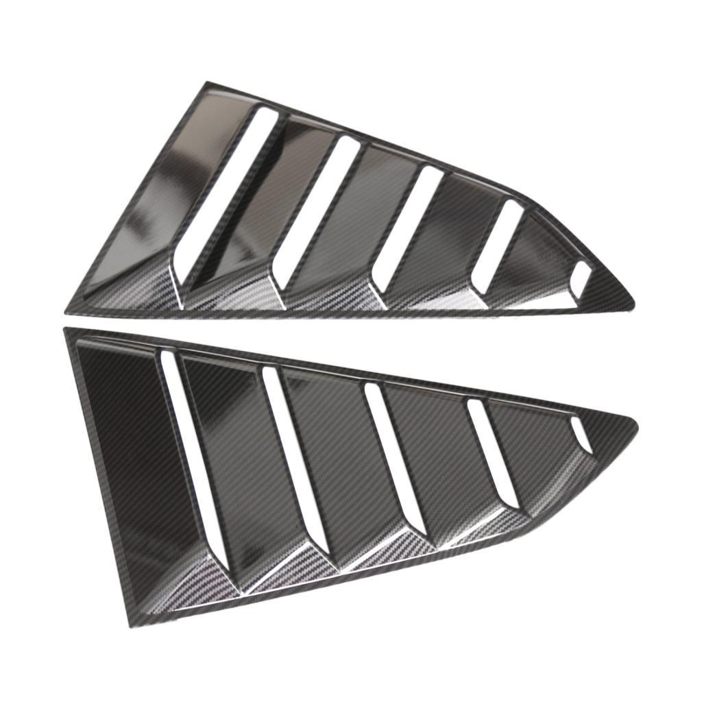 Black Side Window 1/4  Louver Cover For   16-18