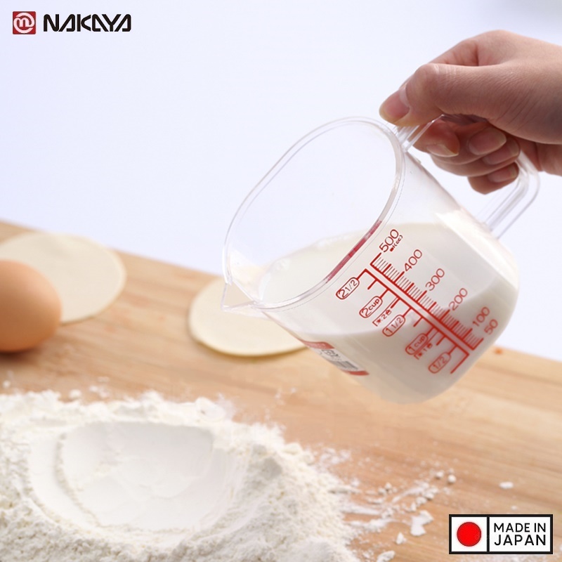 Ca đong chia vạch làm bánh 500ml- Hàng nội địa Nhật