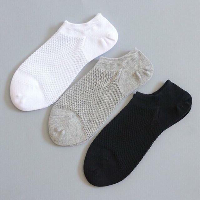Combo 10 đôi tất lưới thông hơi CỔ NGẮN