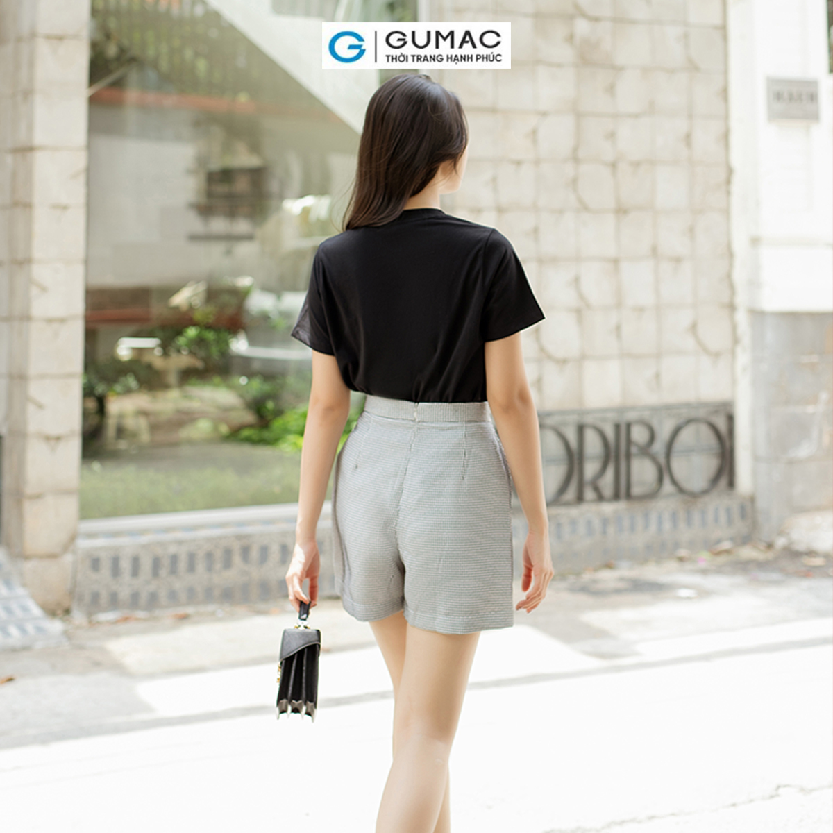 Áo thun nữ cổ tròn in chữ trẻ trung năng động thời trang GUMAC ATD06089