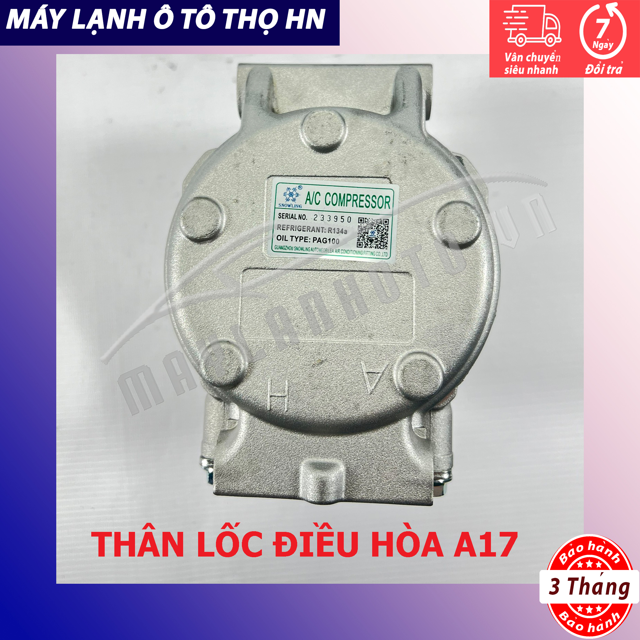 Thân Lốc điều hòa A17 không đầu Trung Quốc