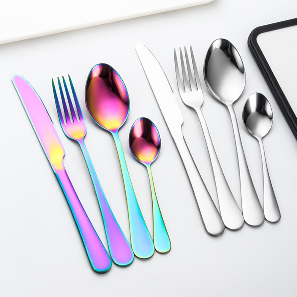 Bộ Đồ Ăn Bằng Thép Không Gỉ 24 Món Với Hộp Đựng Cao Cấp