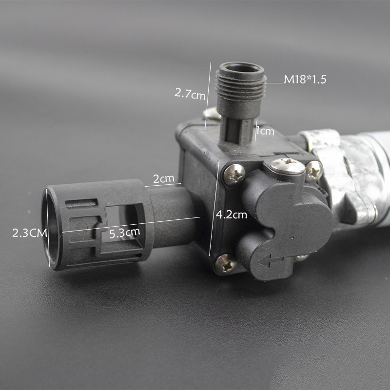 Mô tơ bơm nước máy rửa xe mini cầm tay công suất 150W động cơ RS550 21V có chổi than với bơm đầu lớn công suất cao