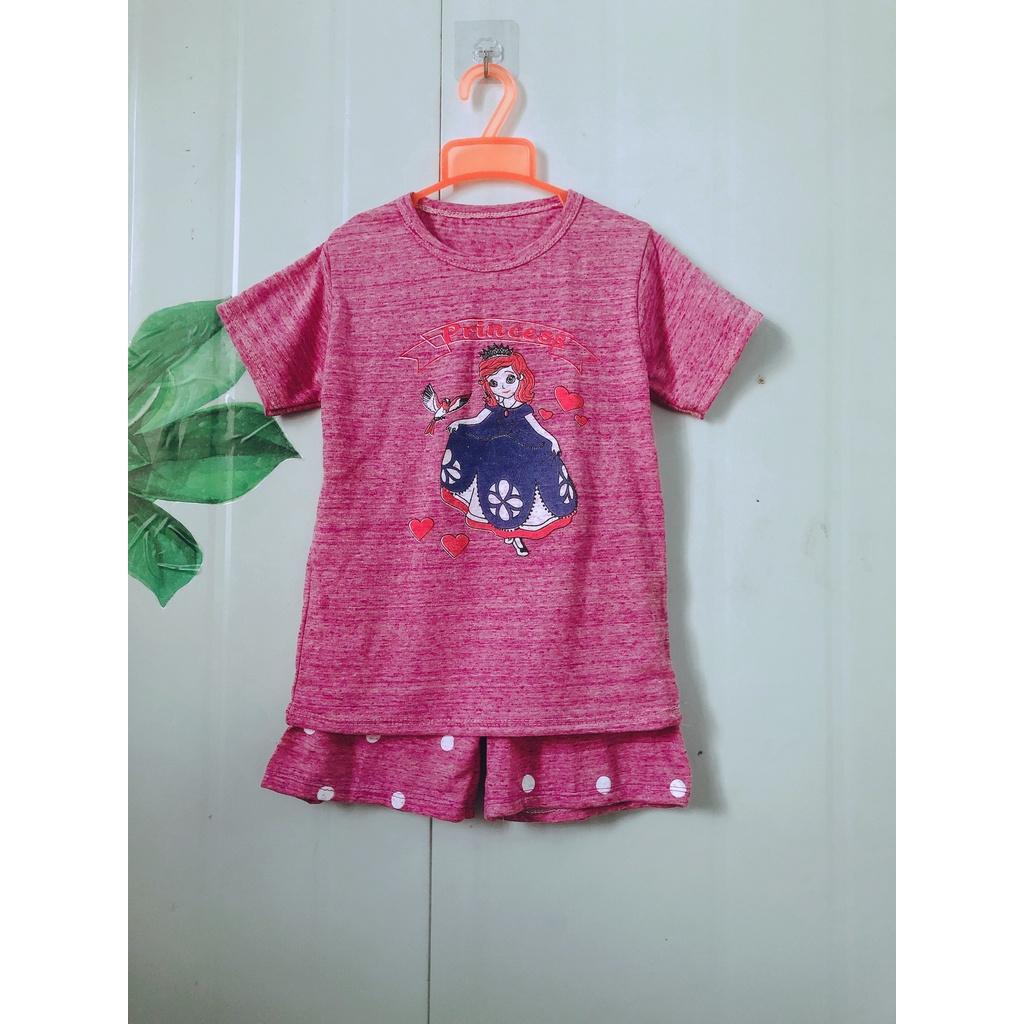 Bộ cộc tay elssa cotton dễ thương cho bé gái CiZi.shop