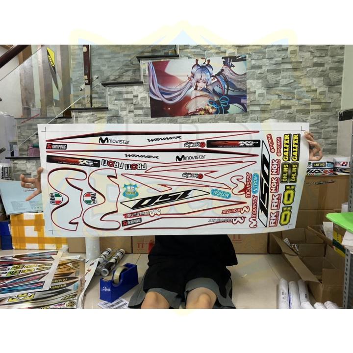 Tem rời dành cho xe winner v1 movistar đỏ