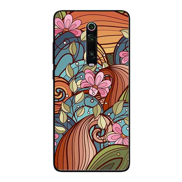 Ốp Lưng in cho Xiaomi Redmi K20 Mẫu Họa Tiết Nền Lá - Hàng Chính Hãng