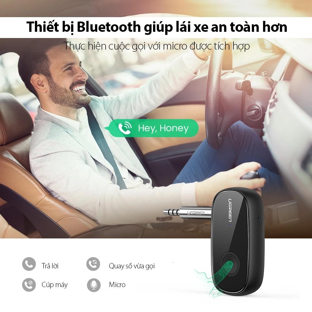 Bộ nhận âm thanh 5.0 APTX Bluetooth độ trễ thấp có mic 1 đầu cái 3.5mm UGREEN CM279 - Hàng chính hãng