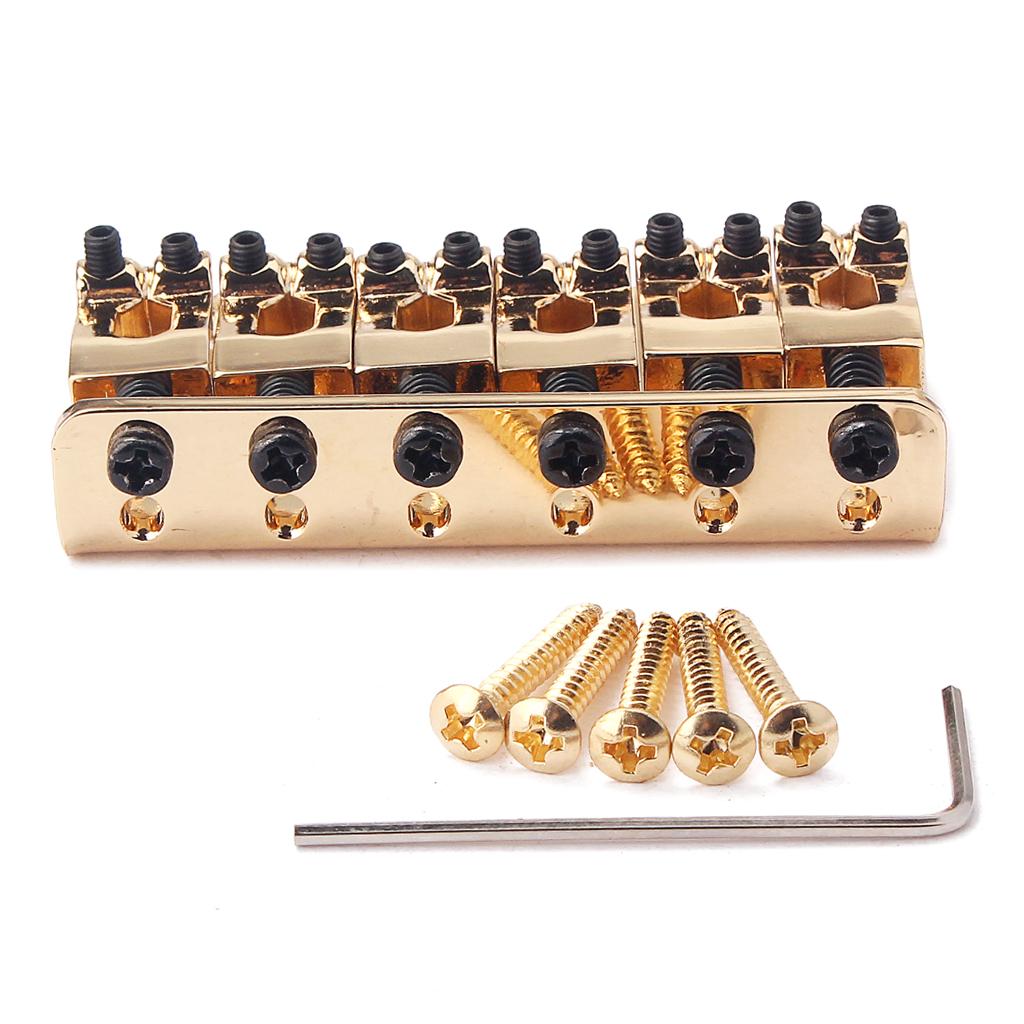 Baoblade Cố Định Đàn Guitar Cầu Hội 6 Dây Đàn Guitar Cầu Hội Vàng Kim Loại