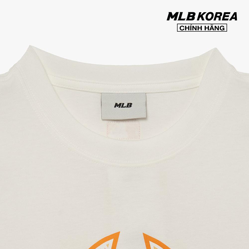 MLB - Áo thun unisex cổ tròn tay ngắn Cube Clipping Monogram Overfit 3ATSM0333