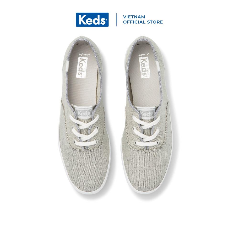 Giày Keds Nữ- Champion Wave Canvas Siliver- KD066524