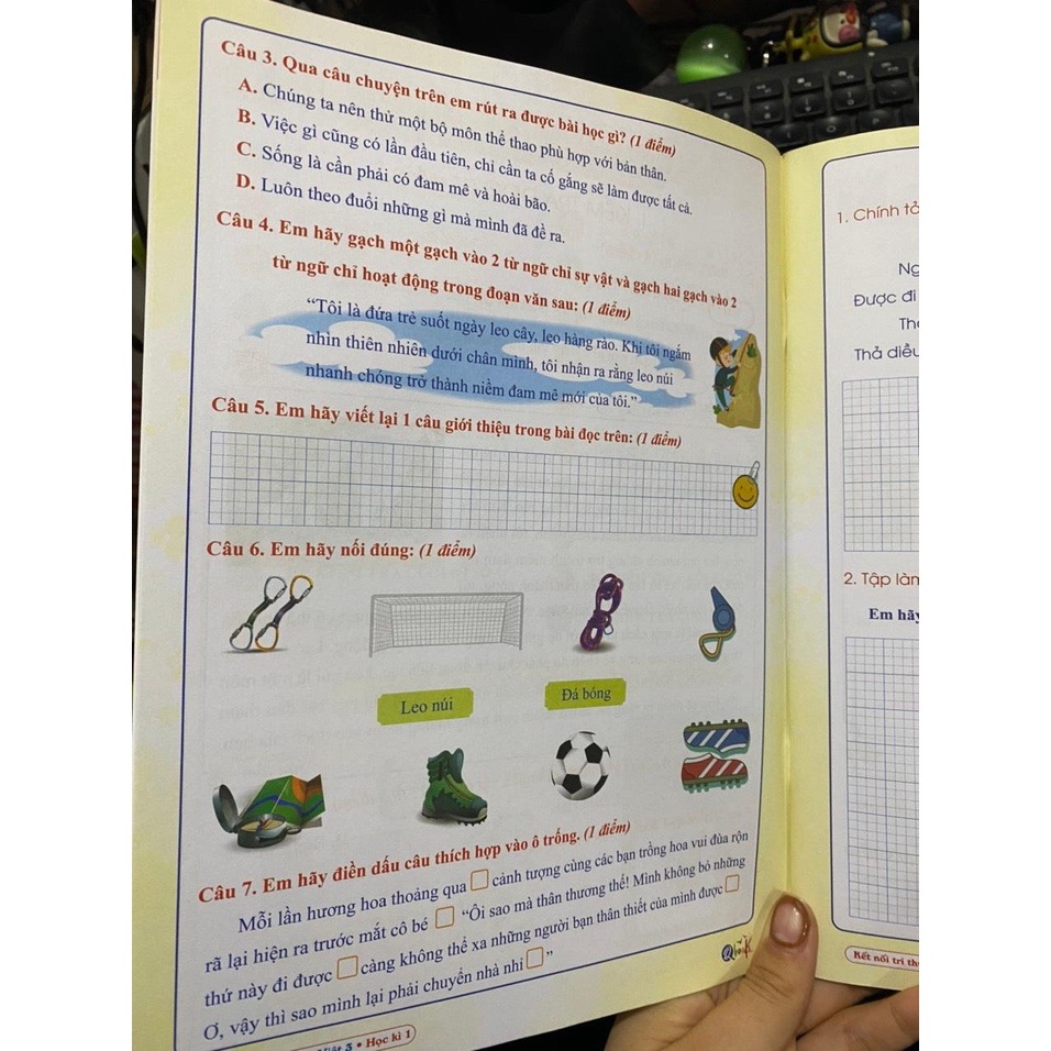 Sách - Combo Đề kiểm tra tiếng việt 3 tập 1 + Đề kiểm tra toán 3 tập 1