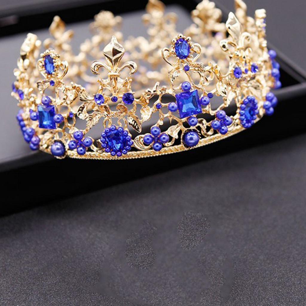 Wedding Rhinestones Tiara Queen Princess Crown Bridal Hairpieces Hairdress