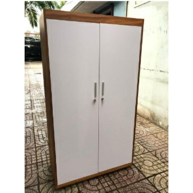 TỦ QUẦN ÁO 2 CÁNH GỖ MDF PHỦ MELAMINE CHỐNG XƯỚC GIÁ SINH VIÊN