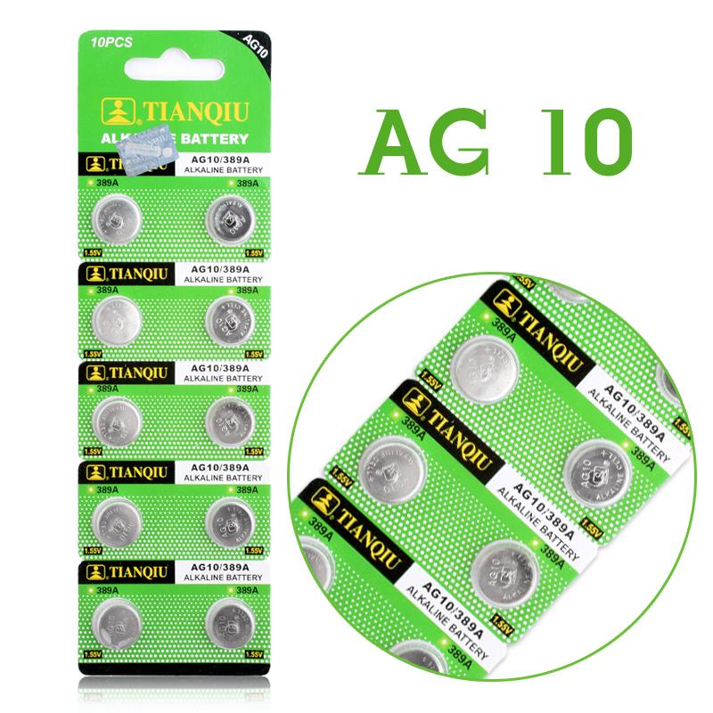 Vỉ 10 viên pin AG10