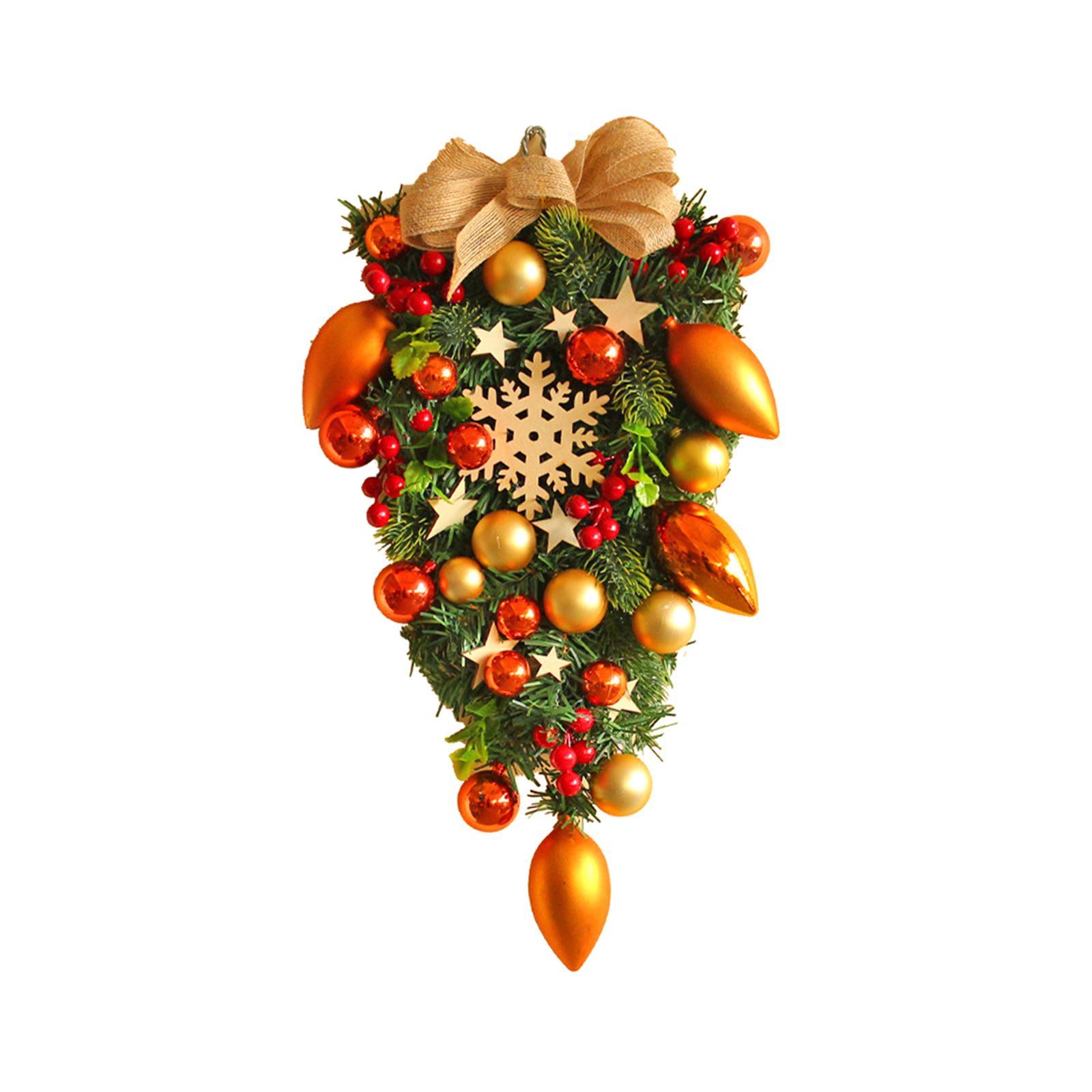 Decorative Christmas Wreath Hanging Garland for Christmas Door Decoration