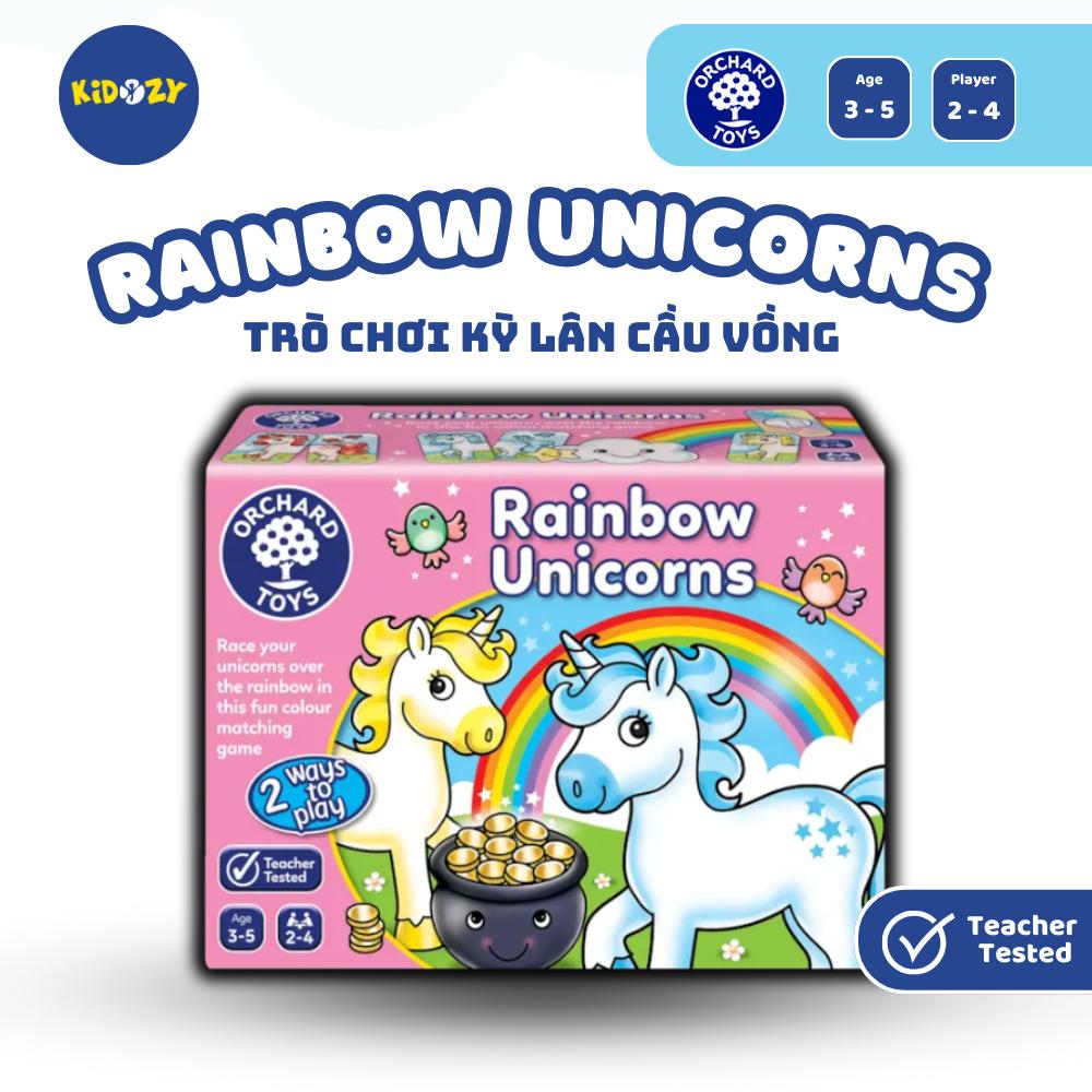 Trò chơi trí tuệ Rainbow Unicorns - Orchard Toys giúp trẻ nhận biết màu sắc, khả năng ghi nhớ
