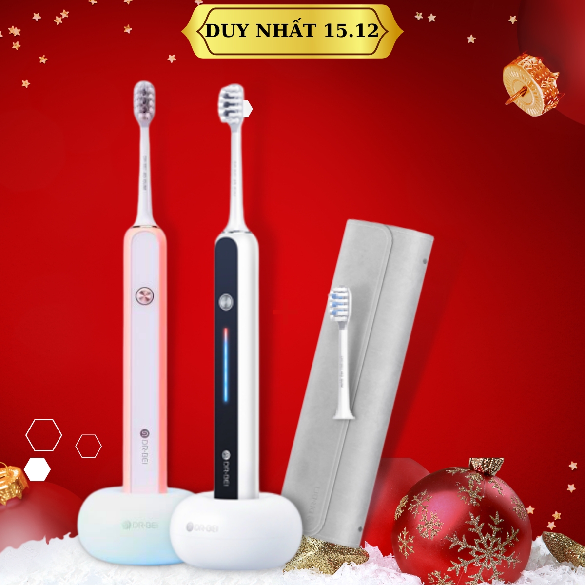 Bàn Chải Điện Xiaomi DR. BEI DR. BEI Sonic S7 làm sạch làm trắng răng rung sonic 5 chế độ