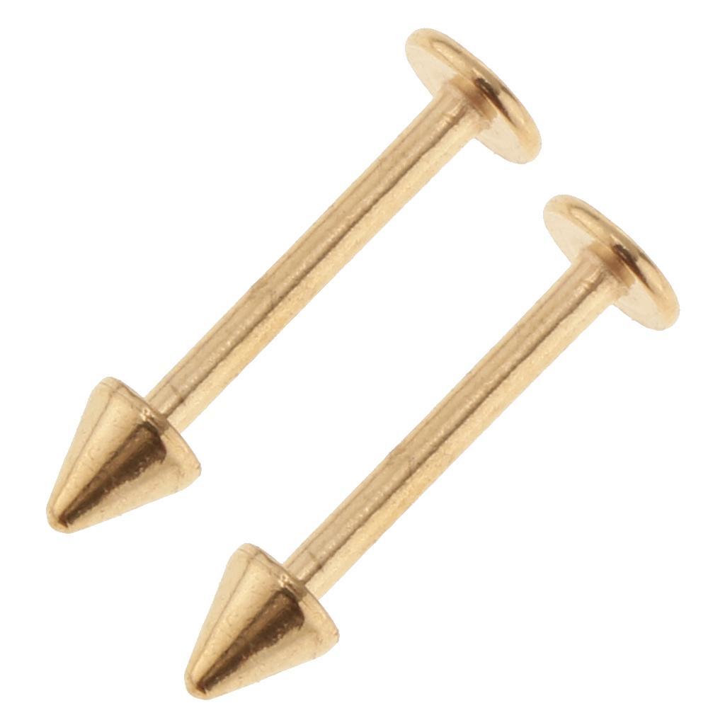 16pcs 16G Stainless Steel Curved Barbell Spike Nose Navel Eyebrow Tongue Ring