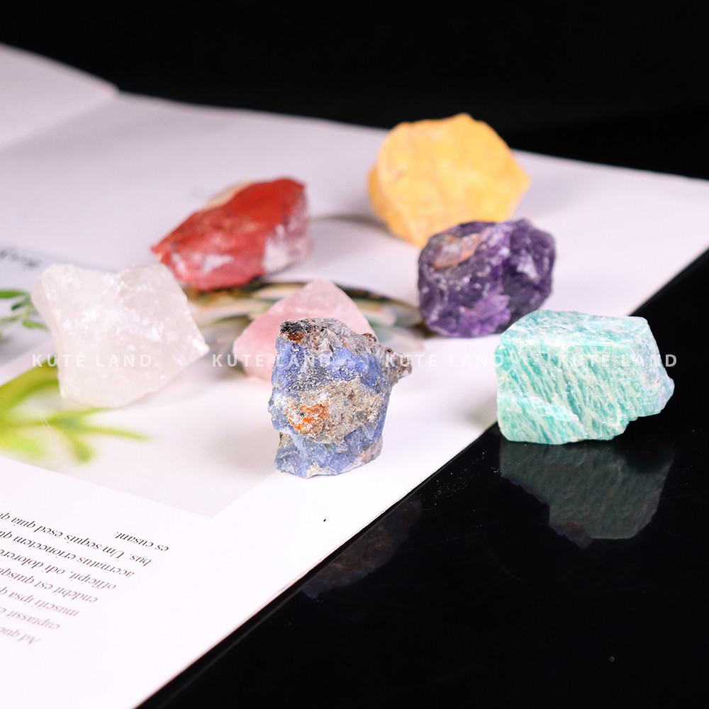 Túi Đá Thanh Tẩy Thô 7 Viên Đá Đẹp
