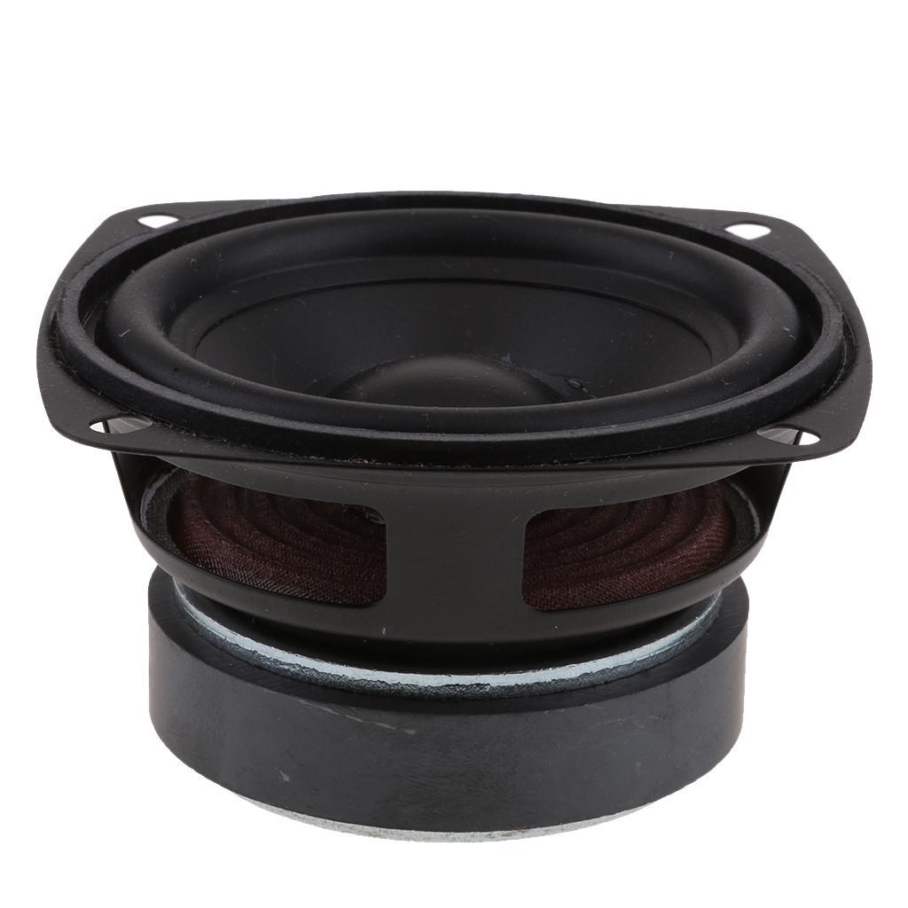 2Piece 3Inch Audio Woofer Bass Speaker 20W Square Loudspeaker High Fidelity