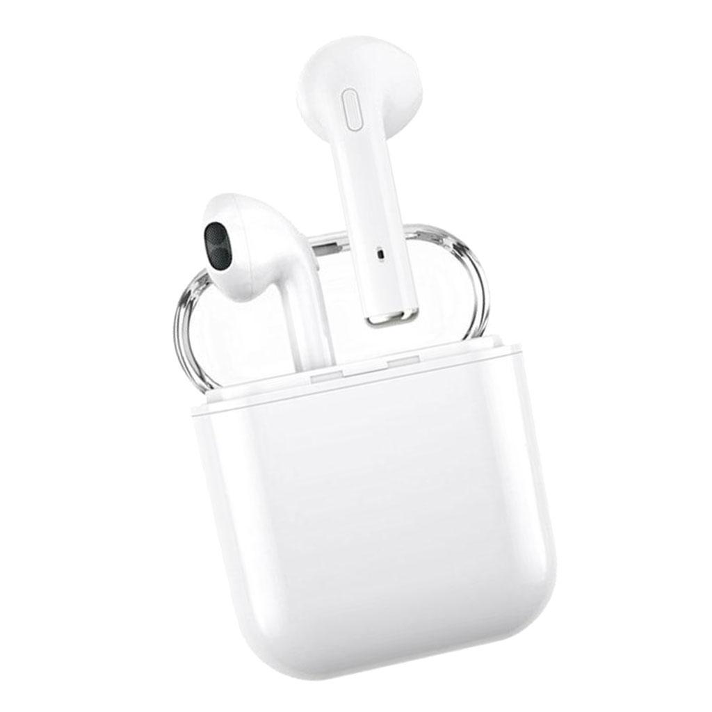 Portable Handsfree Mini Bluetooth Headphones Wireless Earphones White