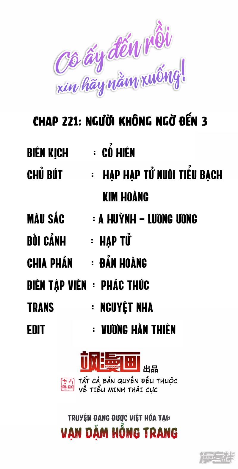 cô ấy đến rồi, xin nằm xuống! chapter 221 2