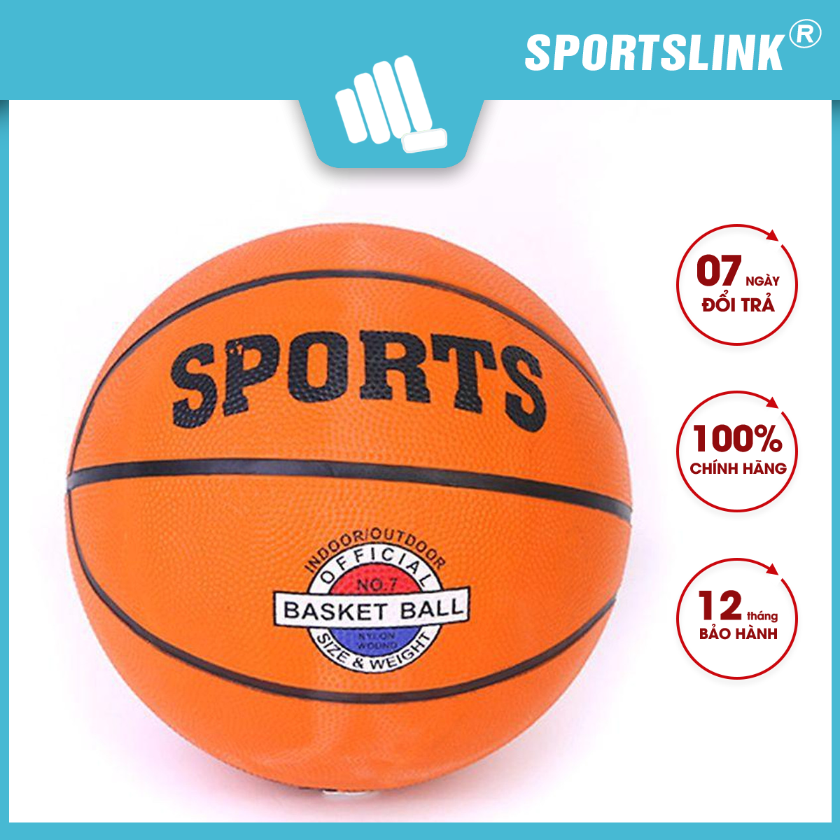 Quả bóng rổ PU Sportslink Kaida size 7