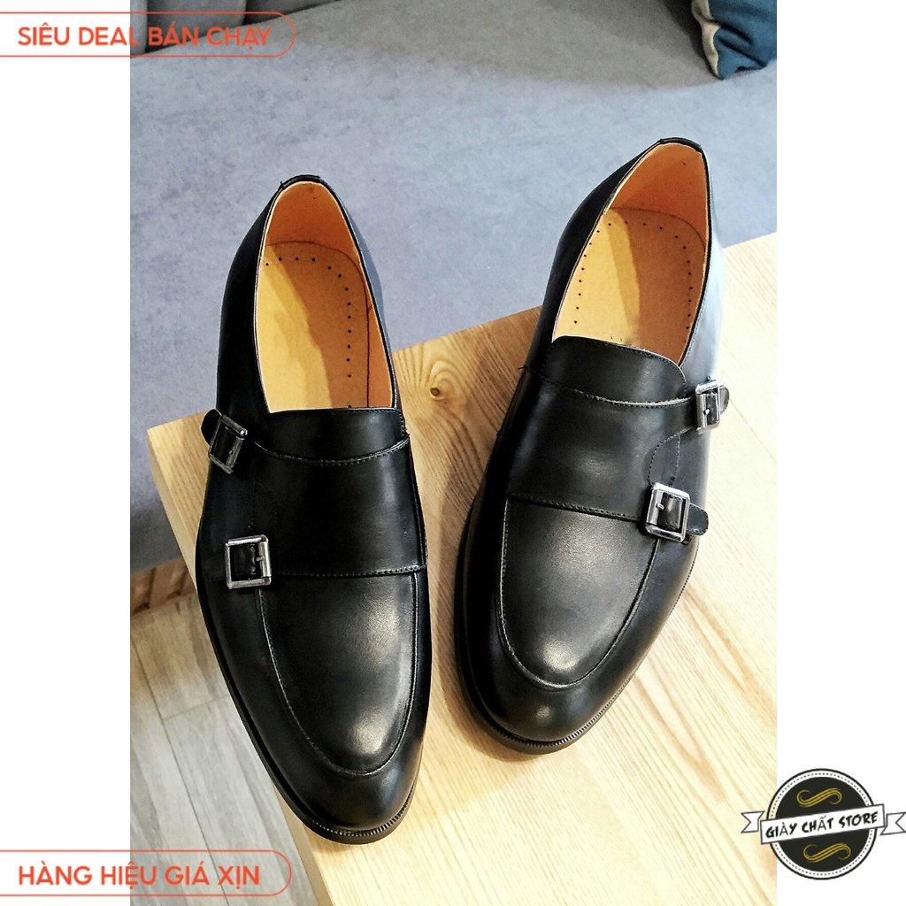 Giày Lười 2 Khóa Nam Da Pu M600 Trẻ Trung Cao Cấp