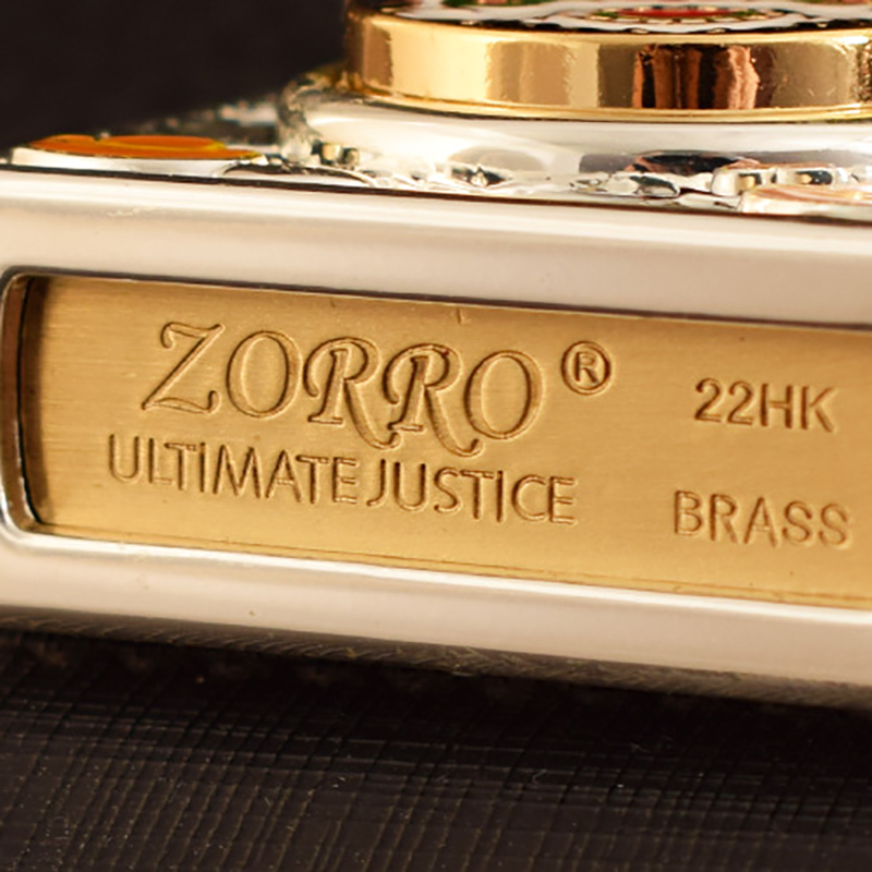 Hộp Quẹt Bật Lửa Xăng Đá Zorro Z-KJ10253C Ruột Bằng Đồng Khắc Họa Tiết Đẹp Độc Lạ