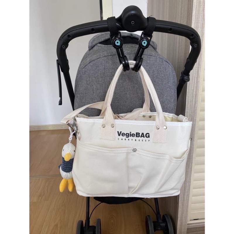 Túi Xách Bỉm Sữa Nhiều Ngăn Cho Mẹ VegieBag Phong Cách Hàn Quốc