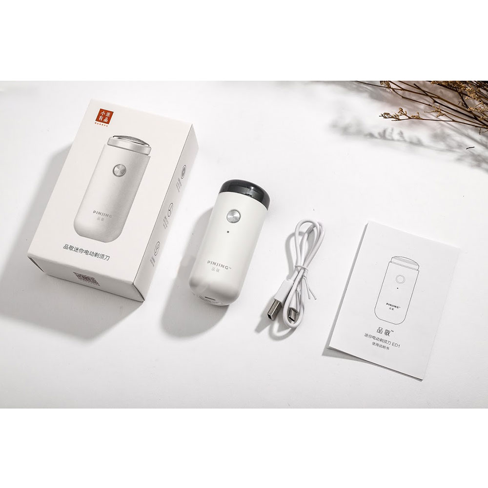 Máy Cạo Râu Xiaomi PINJING ED1 Mini So White - Hàng Nhập Khẩu