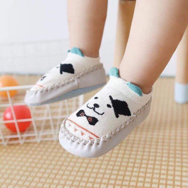 Tất giày đế da cho bé