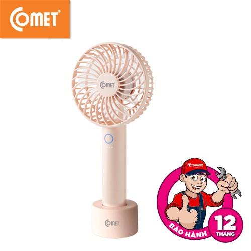 Quạt Sạc Cầm Tay Cao Cấp Comet CRF1004 4W có đế rời, 6 cánh quạt