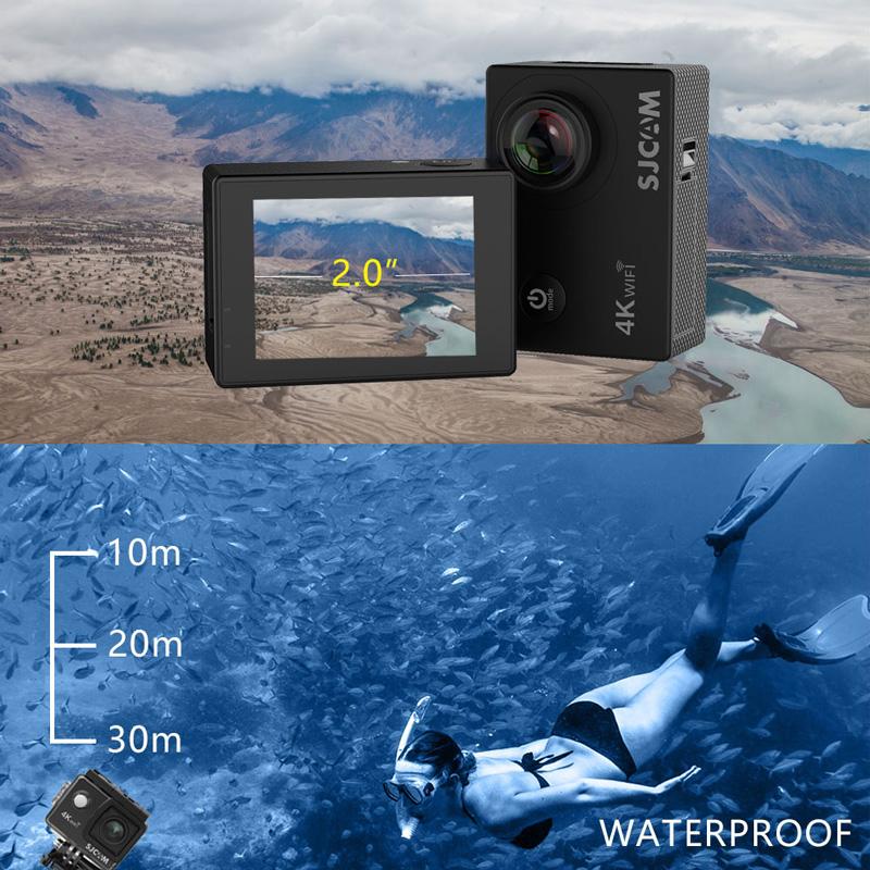 4K Action Camera SJCAM SJ4000 AIR 4K 30FPS WIFI 4x Digital Zoom Waterproof Underwater DV Camera Sports Video Cameras