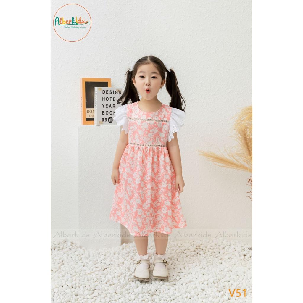 Váy bé gái ALBERKIDS hoa tay cánh tiên công chúa xinh đẹp cho trẻ em từ 2,3,4,5,6,7,8,9,10,11,12 tuổi