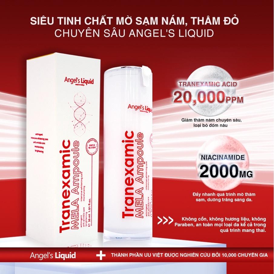 Siêu Tinh Chất Xoá Thâm Đỏ, Mờ Sạm Nám Angel's Liquid Tranexamic Mela Ampoule 30ml