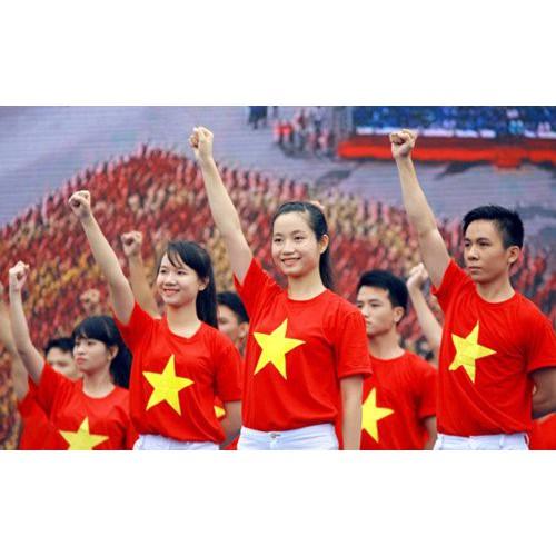 Áo cờ đỏ sao vàng nam nữ cờ đỏ sao đặc hàng shop Ocean Uniform