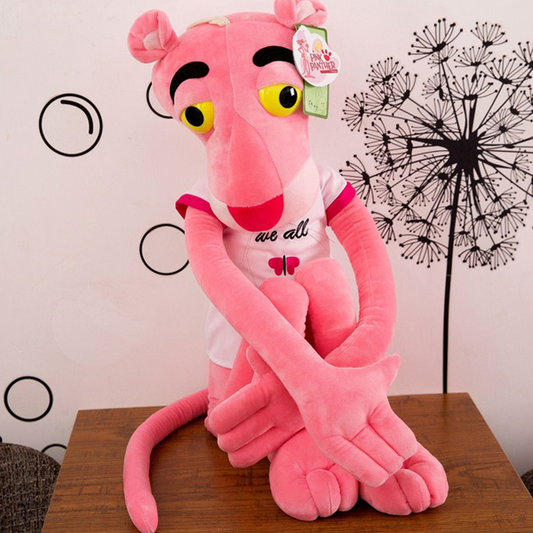 Gấu bông báo hồng Pink Panther – Quà tặng thú nhồi bông siêu dễ thương – Size 100 cm – Gối ôm cho bé ngủ ngon