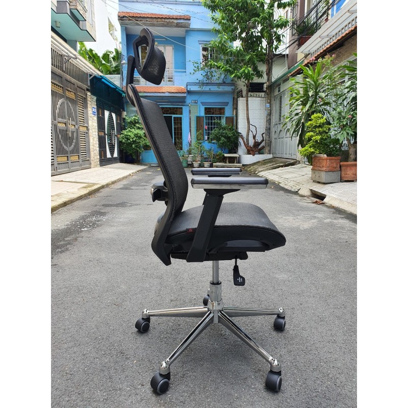 Ghế Làm Việc Công Thái Học - Ergonomics Ngả Lưng Thư Giãn AMA-CM-B106A-4 (ĐEN)