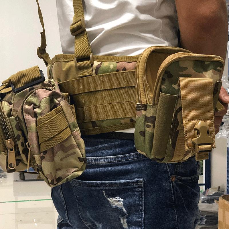 Molle War Battle Belt Vành đai quân sự Hỗ trợ eo quân đội Molle Túi vận chuyển Airsoft Săn kiện Đoạn mềm điều chỉnh đai mềm điều chỉnh Color: Belt-02-CP