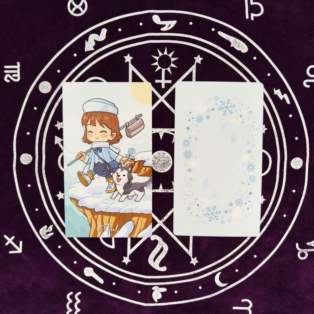 [Size Gốc] Bộ Bài Winter Magic Tarot 78 Lá Bài 7x12 Cm Đá Thanh Tẩy