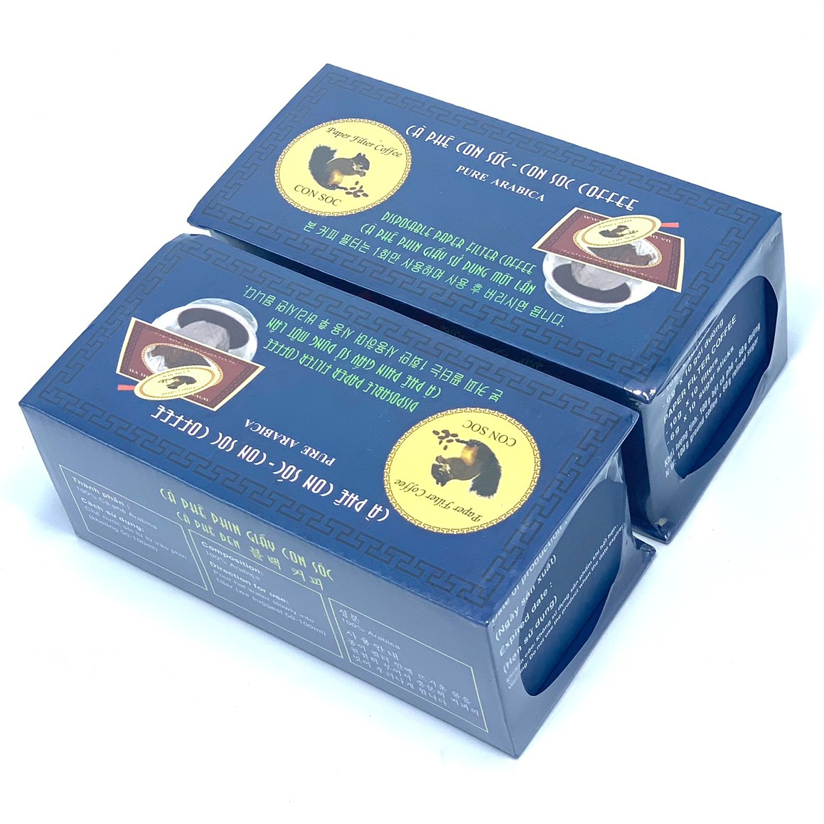 Cà phê Con Sóc Phin Lọc Xanh - 02 Hộp