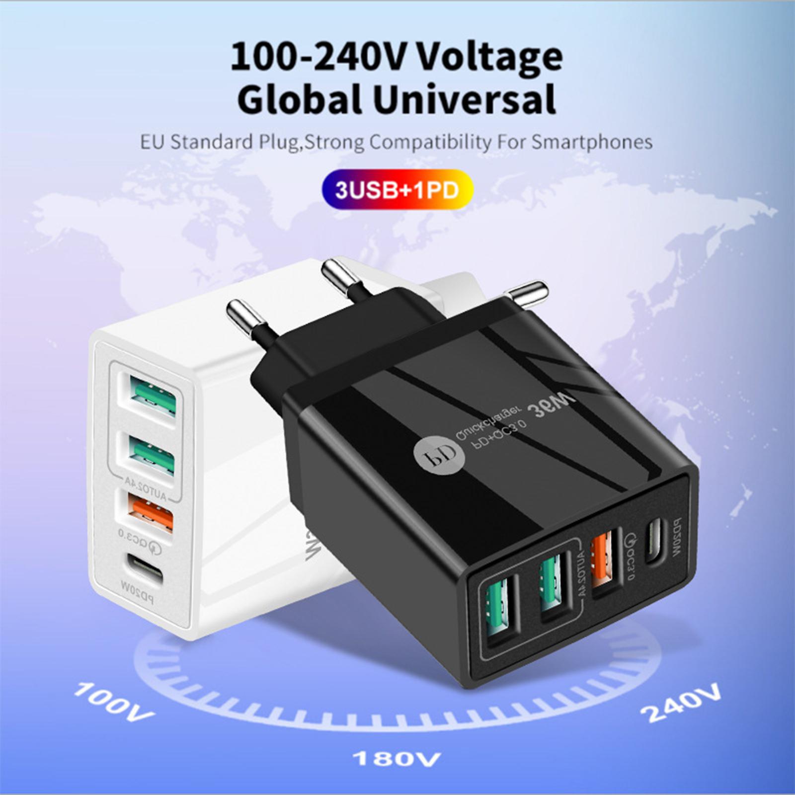 Bộ sạc ổ cắm tốc độ cao 4 cổng kiểu Anh