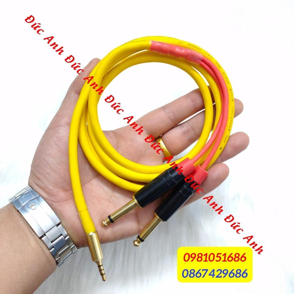 Dây Live Chế 2 Đầu 6 Ly Ra 3,5 ( HÀNG CAO CẤP ) Dây Live Chế Hitachi Nhật xịn cho mixer F4, F7, Icon upod pro