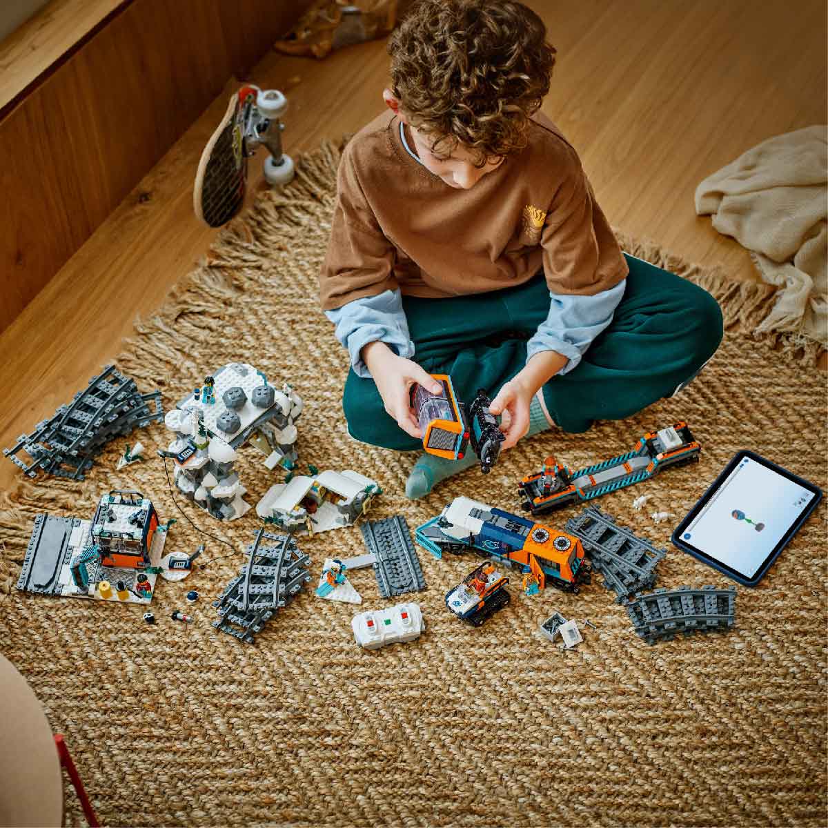 LEGO CITY 60470 Đồ Chơi Lắp Ráp Tàu Lửa Khám Phá Bắc Cực (1517 chi tiết)