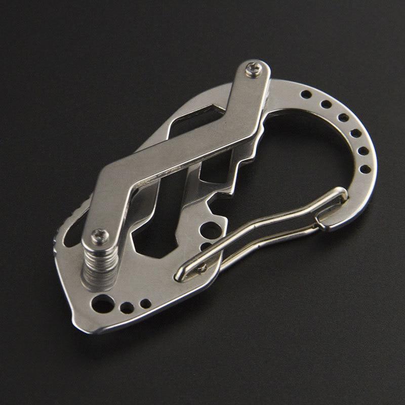 1PCs EDC Holder Clip Gadget Quickdraw Multipurpose Hanger Buckle Utility Carabiner Camp Key Organizer Pocket Climb Multi Tool