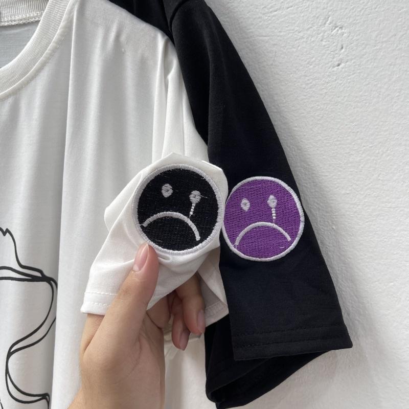 Áo thun tay lỡ Sadboiz Story form rộng Unisex dưới 85kg chất thun