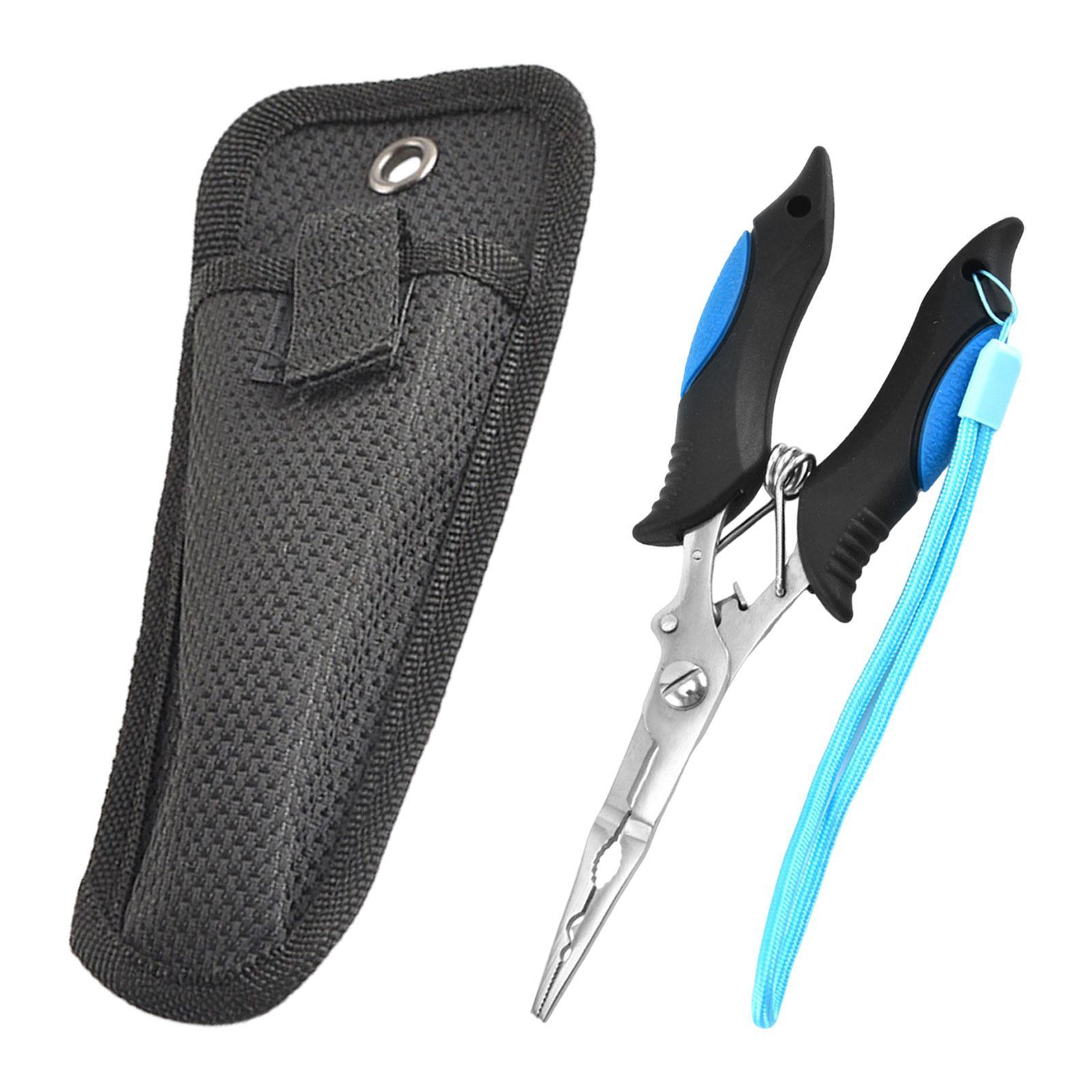 Fishing Pliers Hook Remover,Split Rings Pliers Tool Scissors Stainless Steel Gadget Line Cutter Fish Hook Pliers for Fly Fishing, Sea Fishing