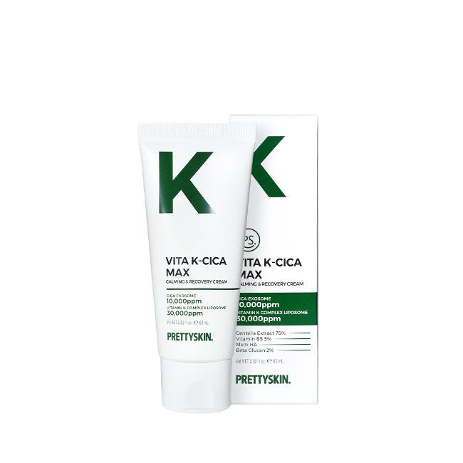 Kem dưỡng Vita K-Cica Max Calming &amp; Recovery Cream Prettyskin 60ml