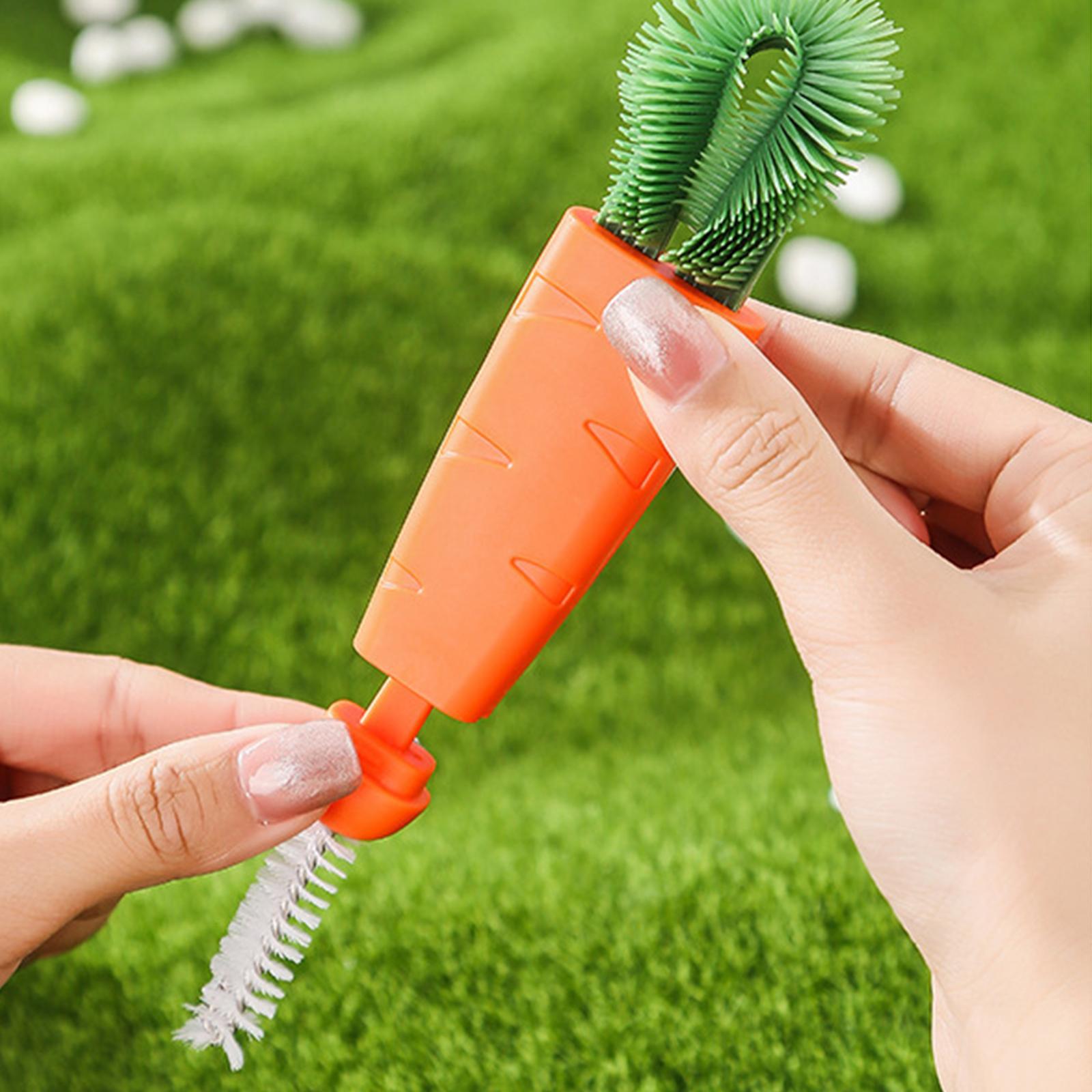 Creative Carrot Shape Cup Brush for Bottle Mouth Cover Lid